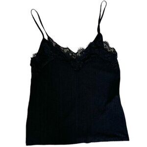 Zara Lightweight Lace Black Cami - Size Small